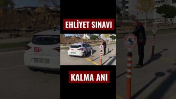 EHLİYET SINAVI PARALEL PARKTA KALDI